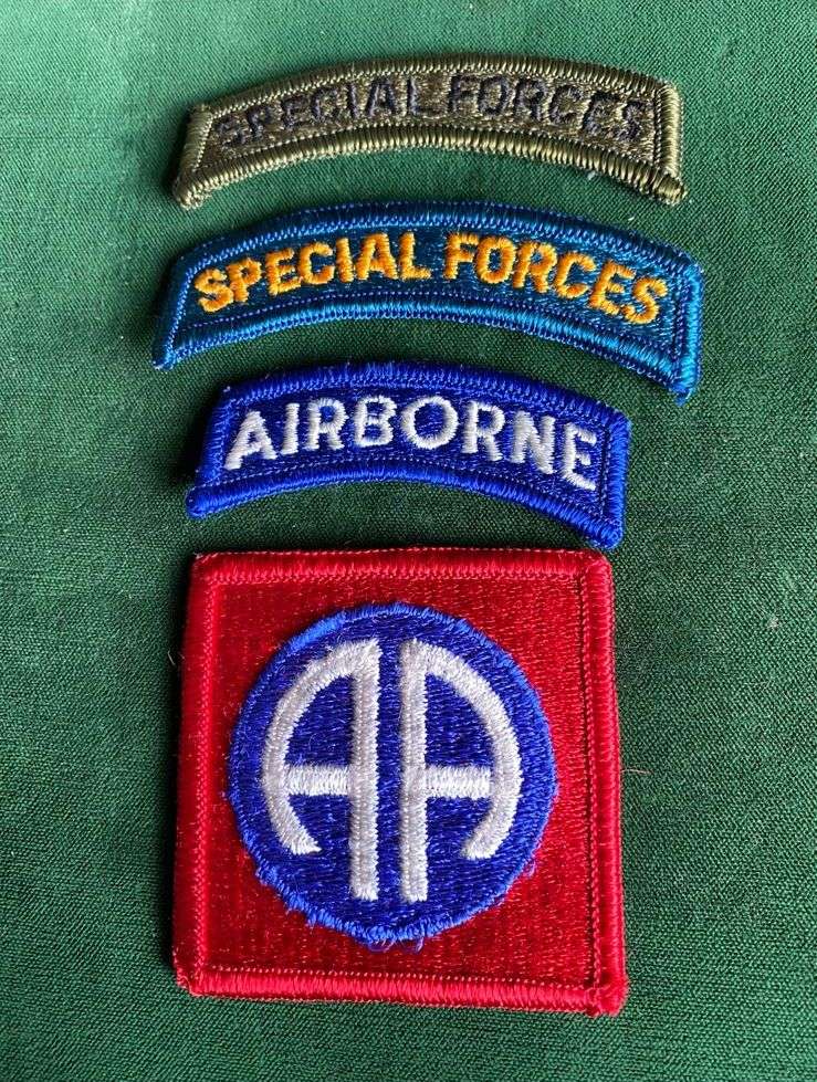 USA SPECIAL FORCES X 2,AIRBORNE AND 82ND AIRBORNE DIVISION PATCH-SOLD TOGETHER