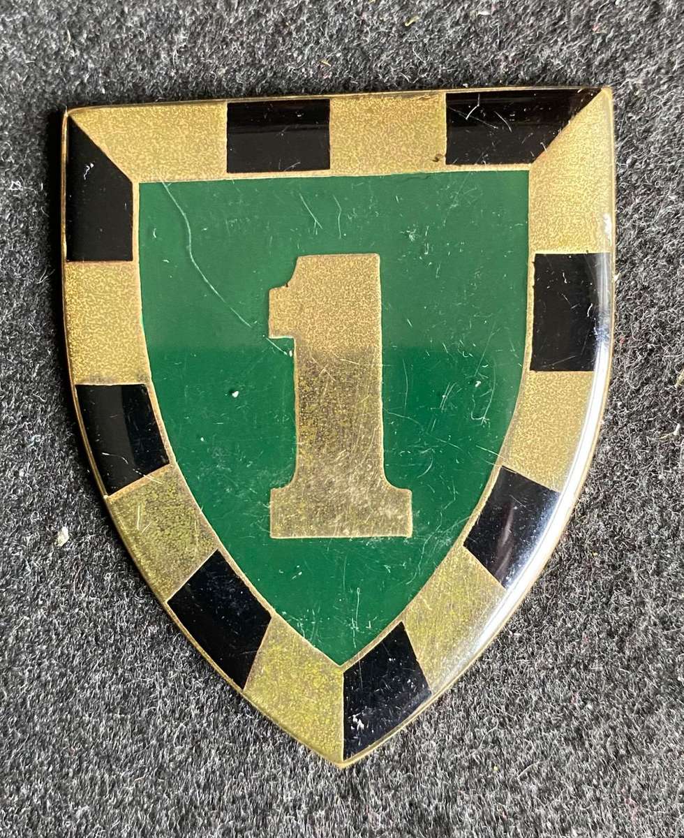 1ST SA INFANTRY BATTTALION GOLD TYPE FLASH-2ND ISSUE- NO PINS-OWEN NO F 854