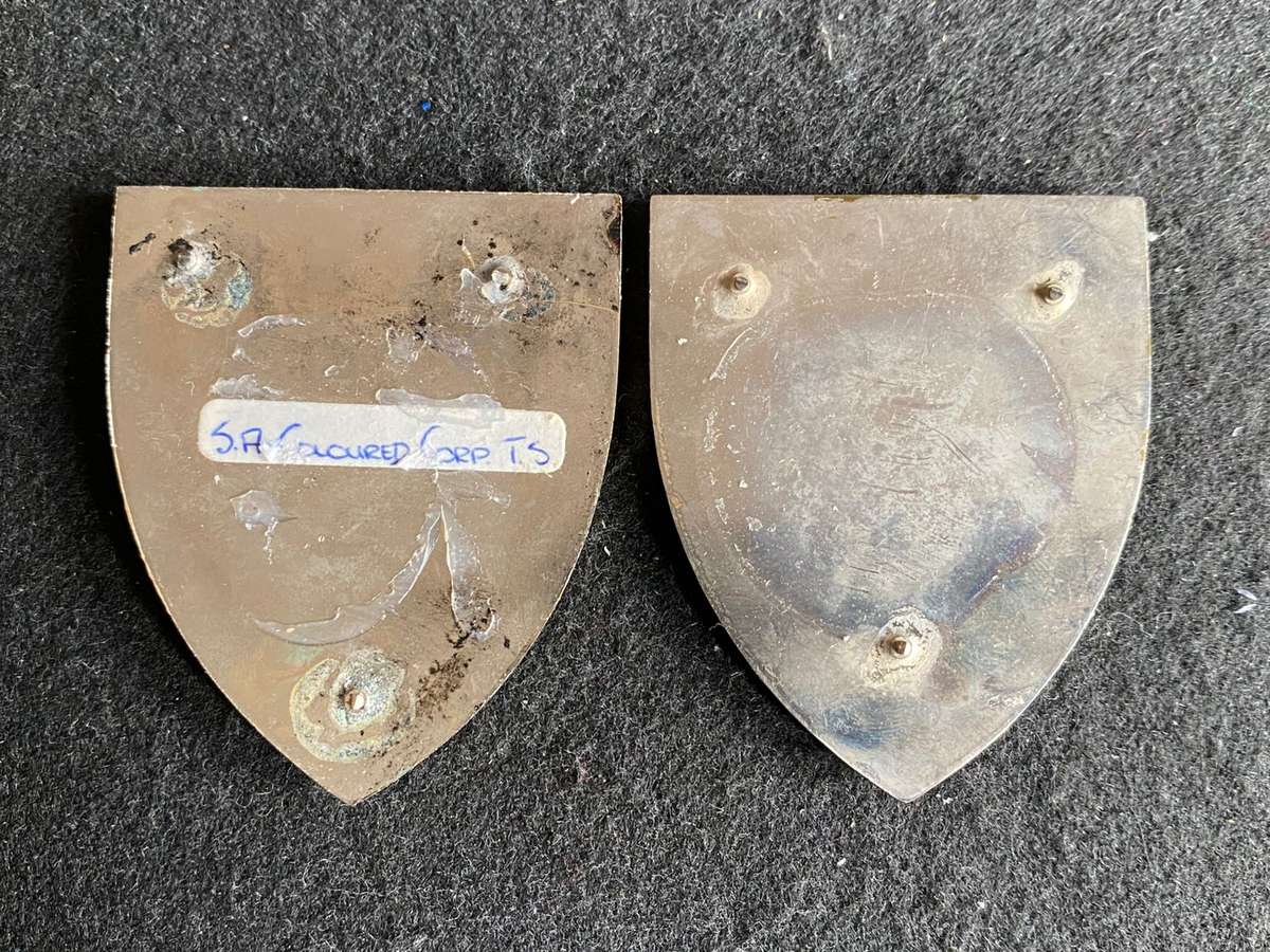 SA CAPE CORPS INF. BATTALION FLASH PAIR- NO PINS