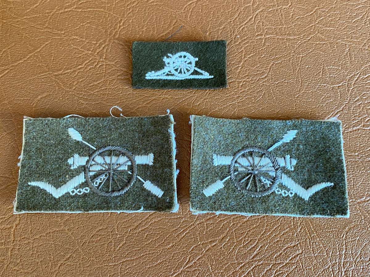 BRITISH ARMY GUNNERS FOR SNR. NCO'S PROFICIENCY BADGES