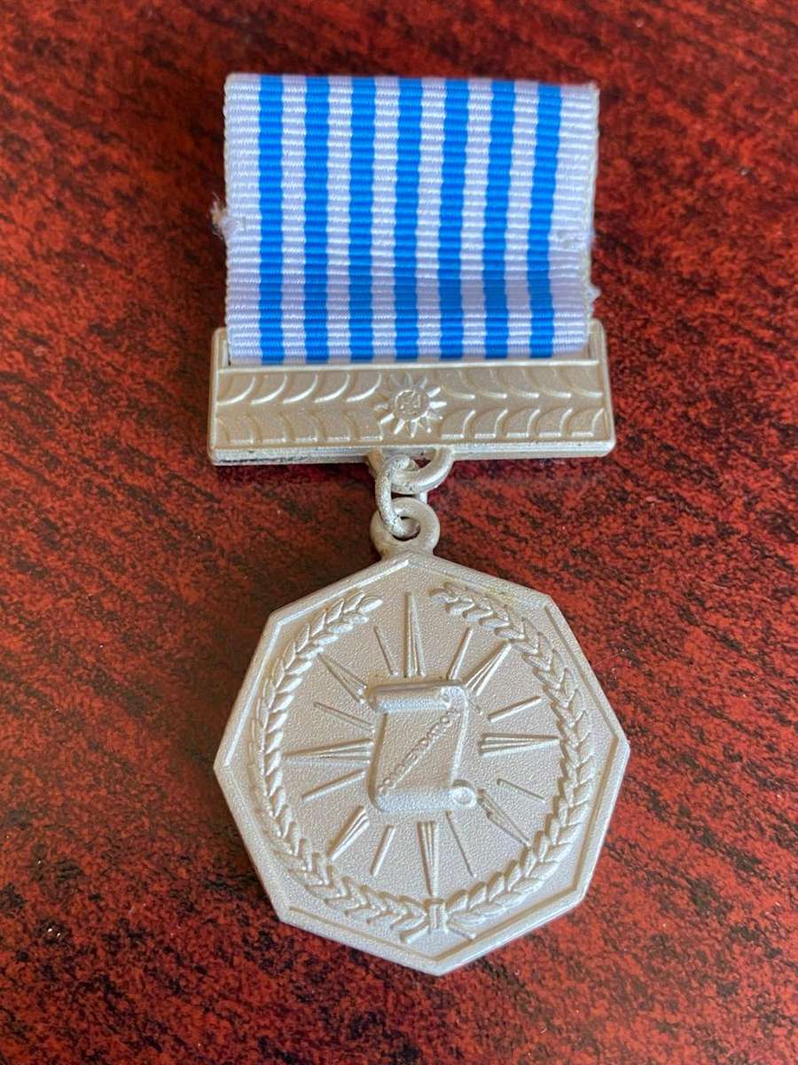 FULL SIZE NAMIBIAN POLICE COMMENDATION MEDAL (2003) FOR SPECIAL SERVICE OF HIGH ORDER-NUMBERED