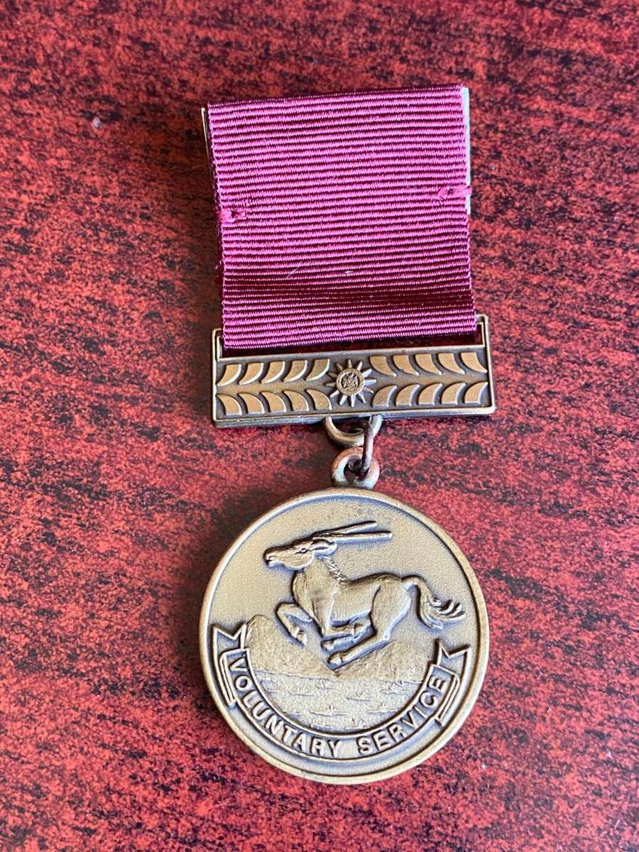 NAMIBIAN POLICE FULL SIZE RESERVIST MEDAL(2003)-FOR 5 YEAR SERVICE