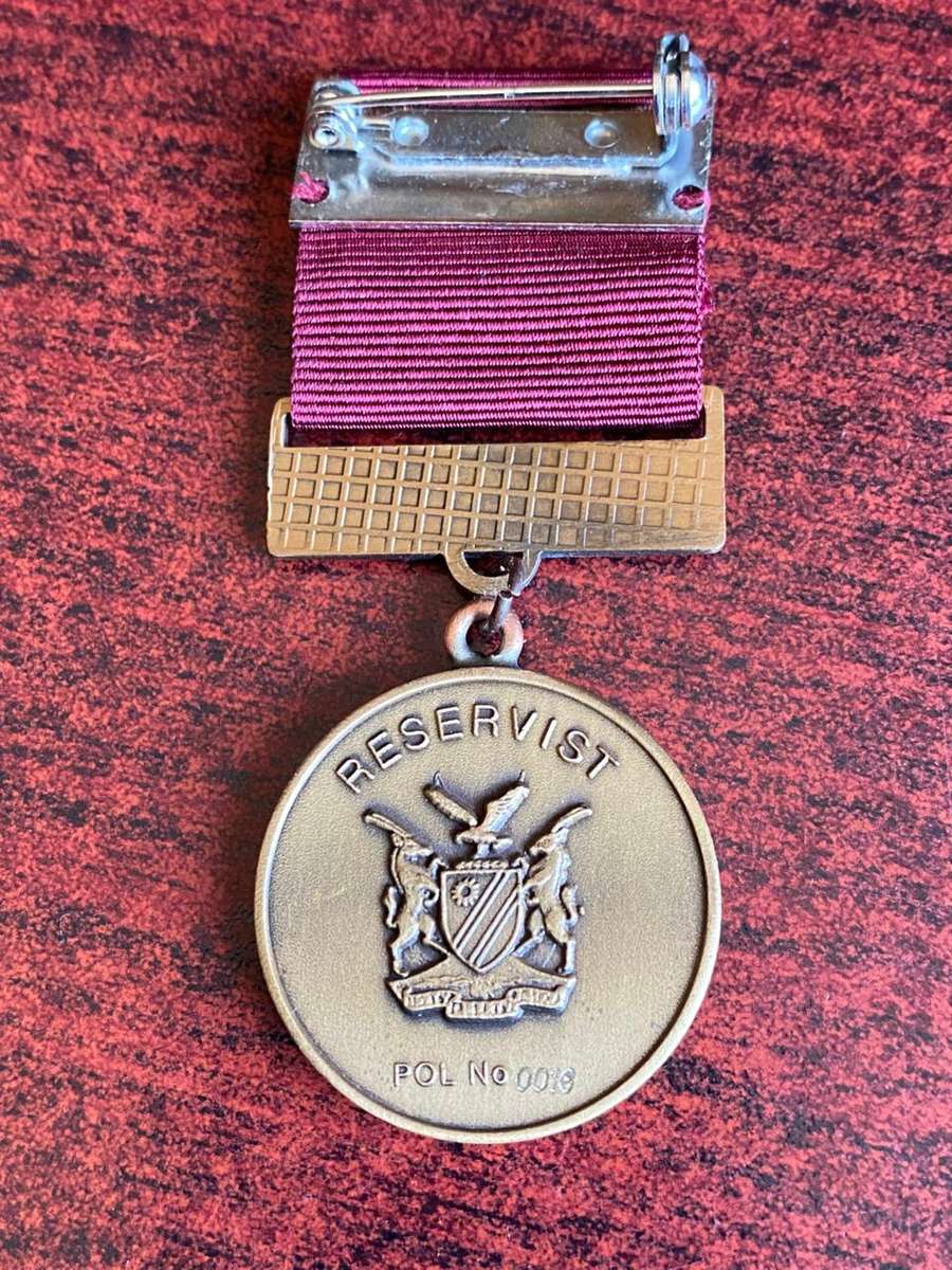 NAMIBIAN POLICE FULL SIZE RESERVIST MEDAL(2003)-FOR 5 YEAR SERVICE