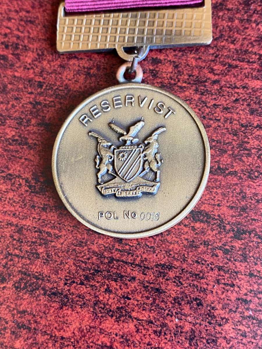 NAMIBIAN POLICE FULL SIZE RESERVIST MEDAL(2003)-FOR 5 YEAR SERVICE