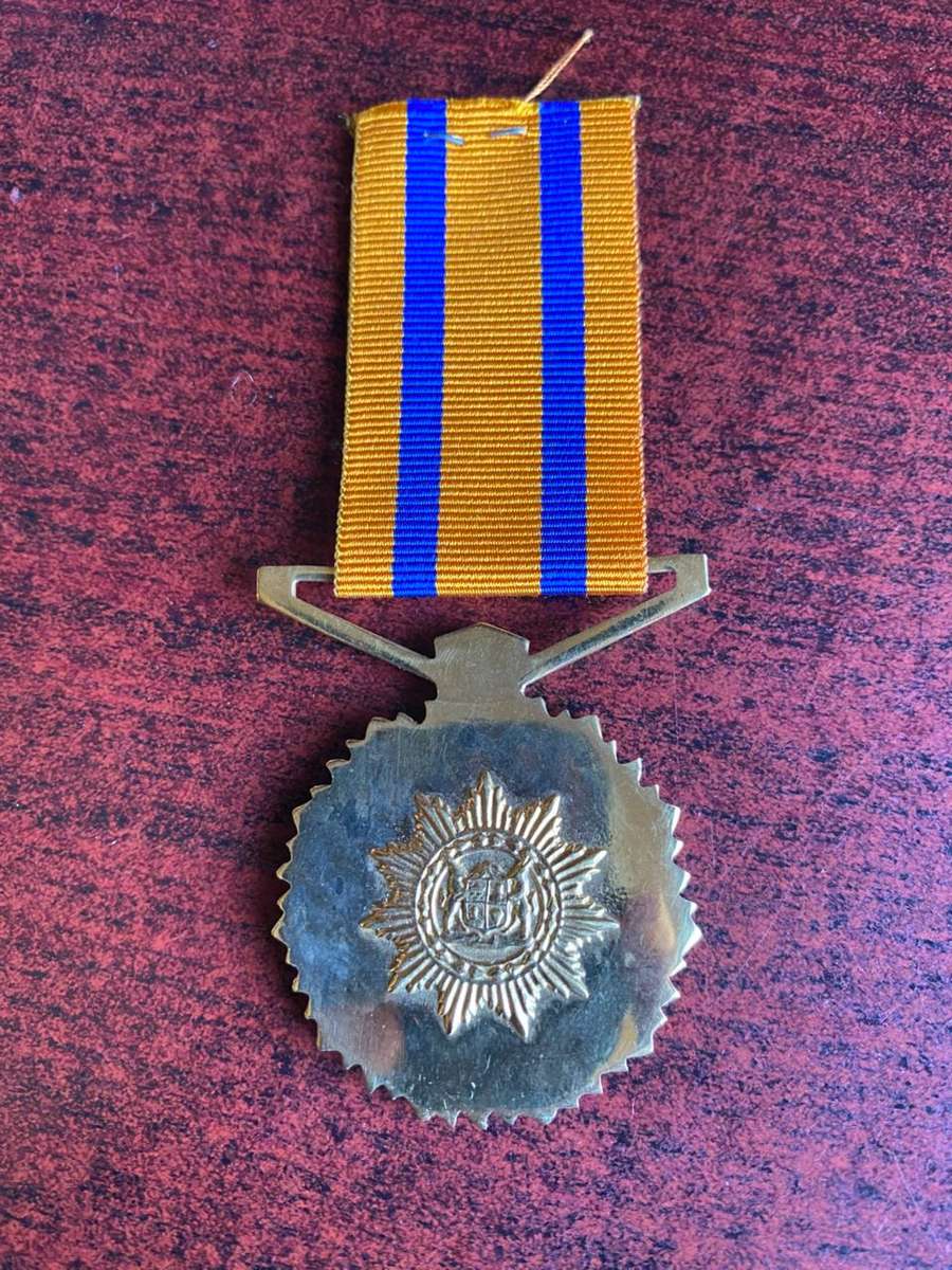 SWA MEDAL FOR THE ESTABLISHMENT OF THE SOUTH WEST AFRICAN POLICE-1981-FULL SIZE
