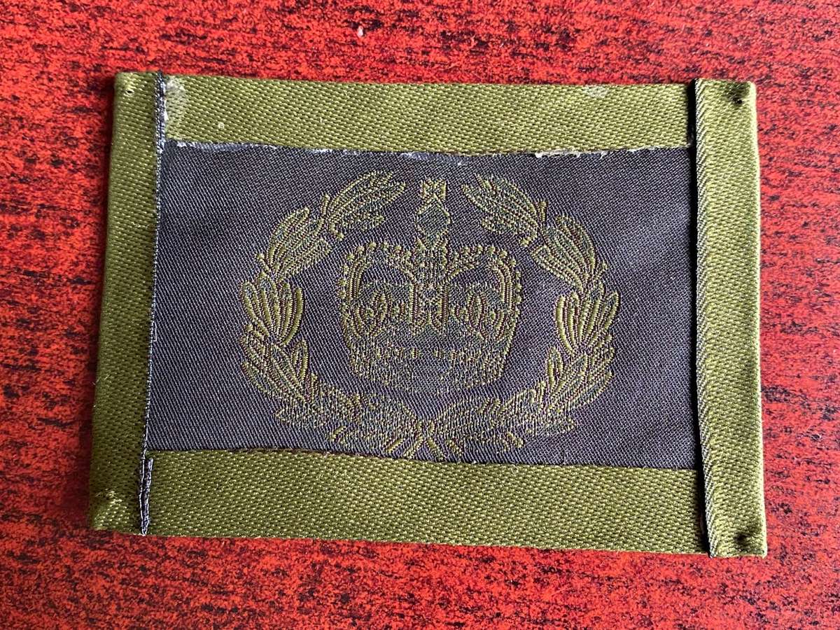 BRITISH ARMY REGIMENTAL QM/WO RANK FOR COMBAT DRESS