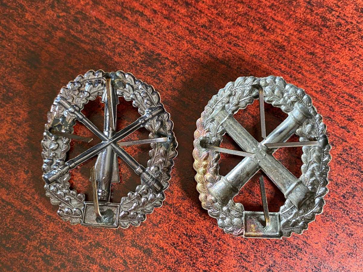 GERMAN BUNDESWEHR CAP BADGES- 2 SOLD TOGETHER
