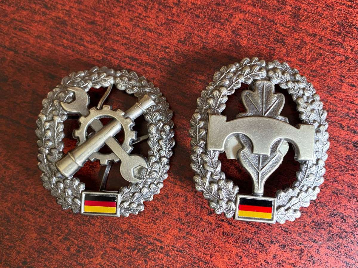 GERMAN BUNDESWEHR CAP BADGE- 2 SOLD TOGETHER