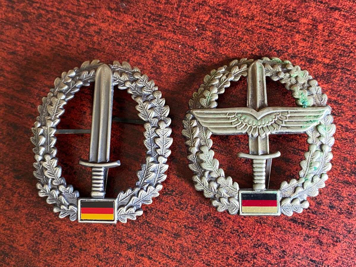 GERMAN BUNDESWEHR CAP BADGE- 2 SOLD TOGETHER