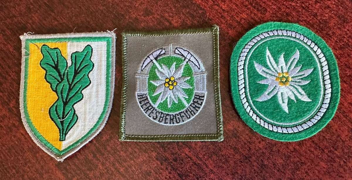 GERMAN ARMY MOUNTAIN UNITS,PATCHES