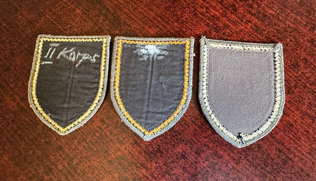 German Army 1 and 2 Corps Patches - Circa Cold War Era