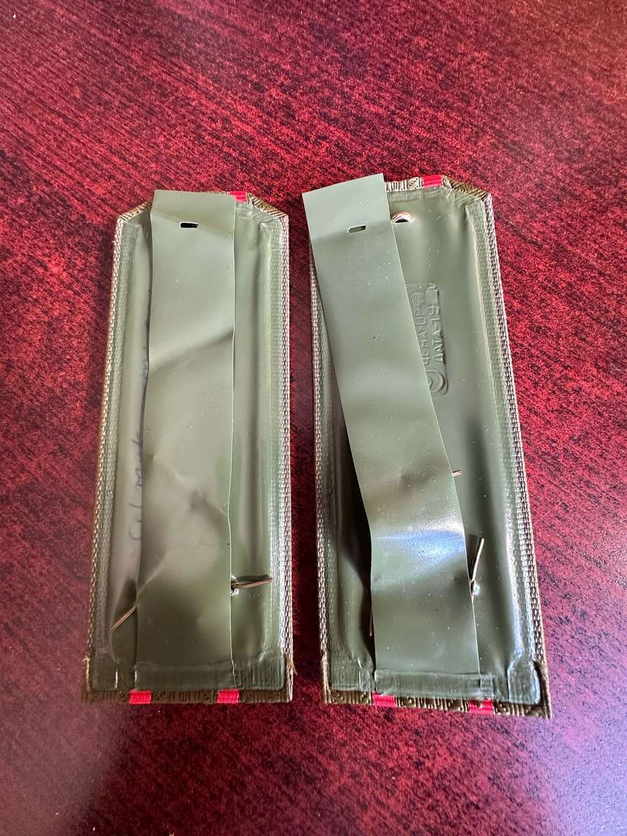 USSR RANK PAIR FOR COL. WORN ON DAILY WORK DRESS-SHIRT