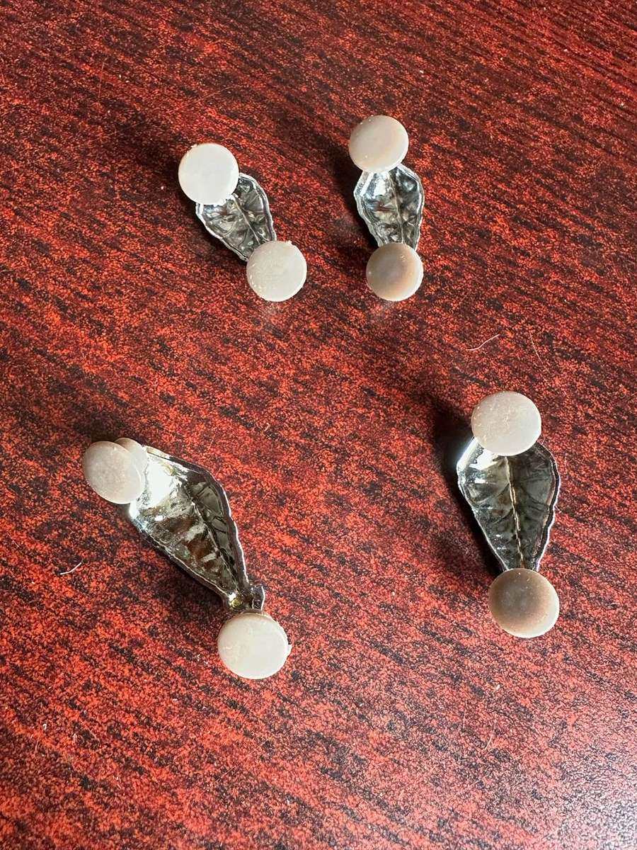 NAMIBIA OFFICERS RANKS-SOLD IN BATCHES OF 4 (LARGE + SMALL)CHROME