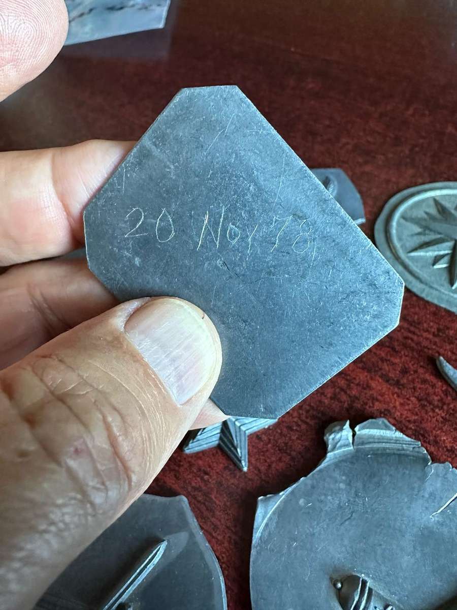 SWA 1ST LEAD IMPRESSION COLLECTION-SOME DATED 1979 AND 1978 ON THE BACK-ALL FROM COL RADMORES COLLEC