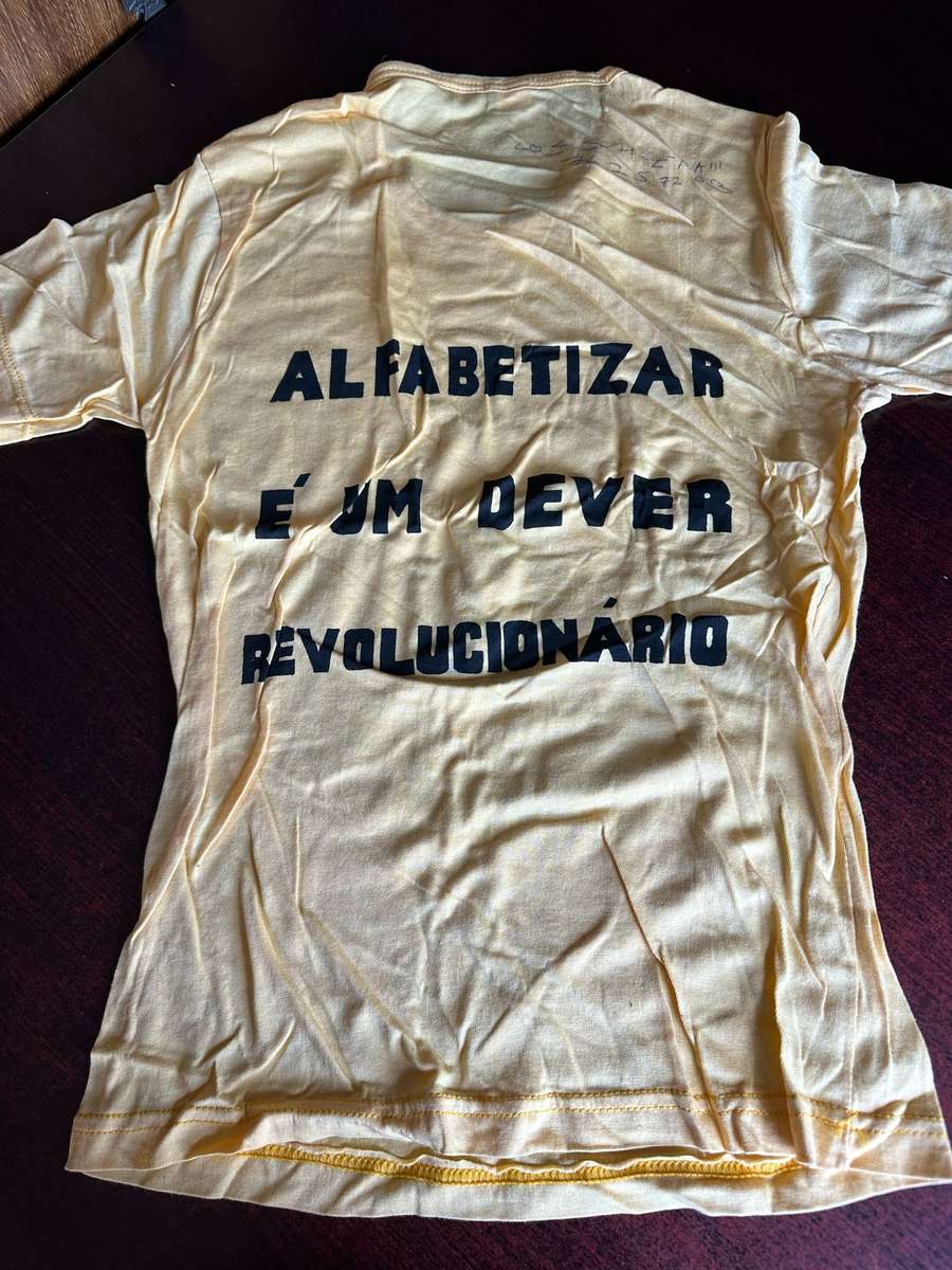 ORIGINAL ANGOLAN ,MPLA T-SHIRT-1980'S-GOOD CONDITION-SIZE SMALL