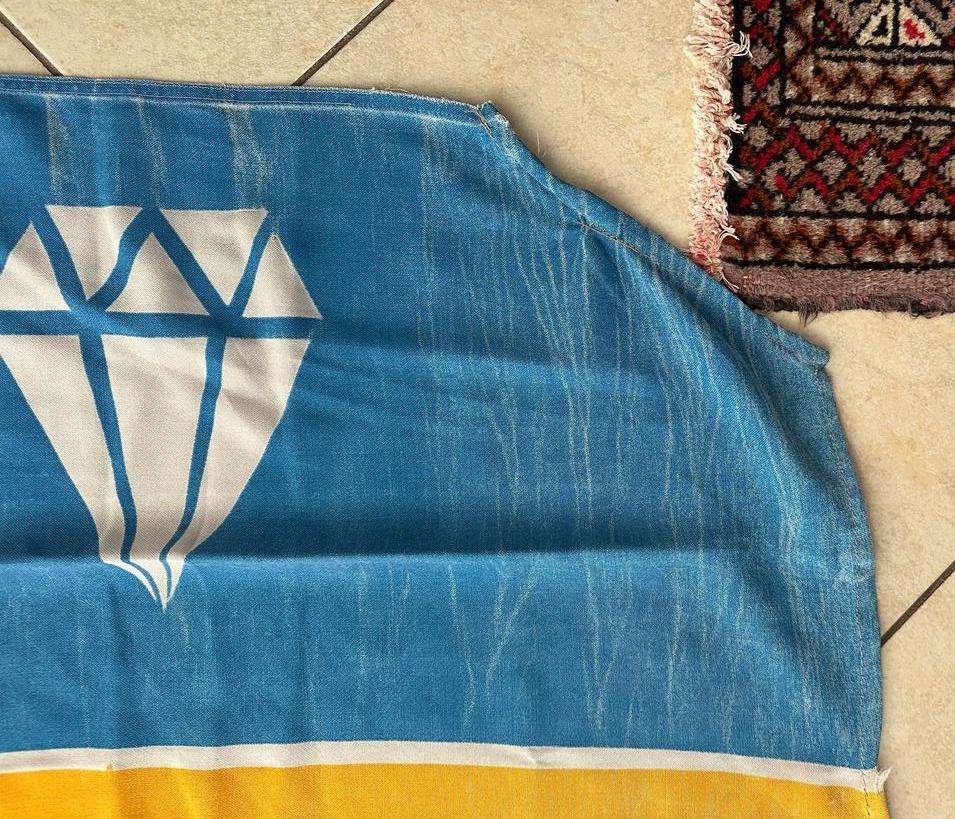 1 SWA WORKSHOP FLAG-MEASURES 1140X1860 CM-COTTON-DOUBLE SIDED-FROM COL. RADMORES COLLECTION