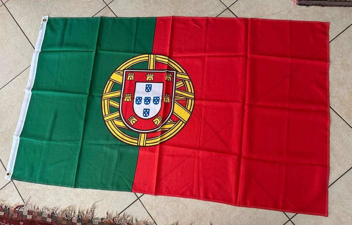 Portuguese Flag - Measures 90 x 150 cm - Double Sided - Polyester