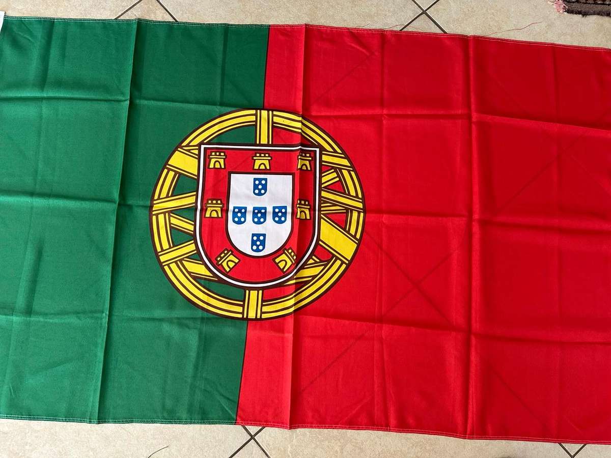 Portuguese Flag - Measures 90 x 150 cm - Double Sided - Polyester