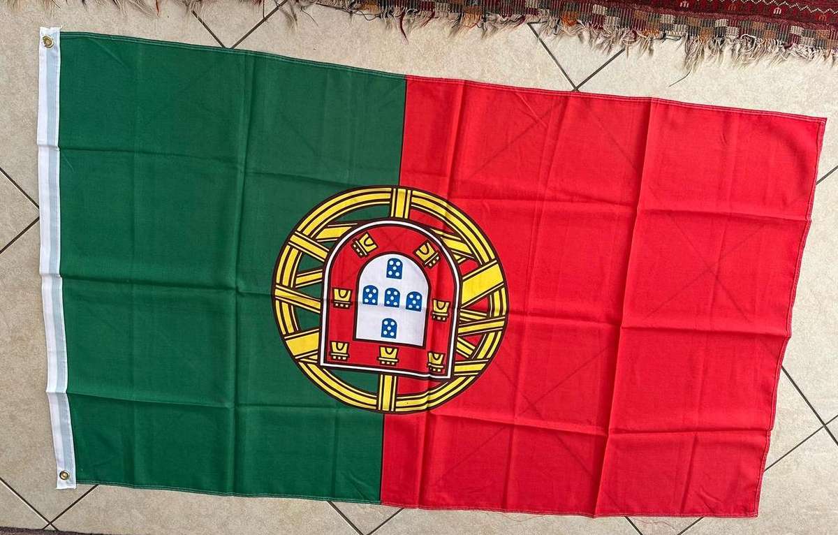 Portuguese Flag - Measures 90 x 150 cm - Double Sided - Polyester