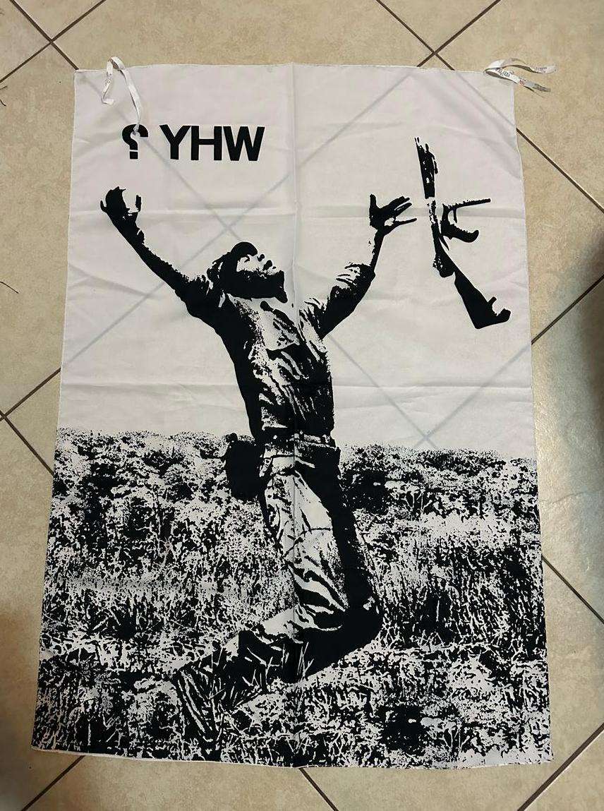 BORDER WAR PROPAGANDA FLAG-MEASURES 107X 72 CM-POLYESTER-DOUBLE SIDED