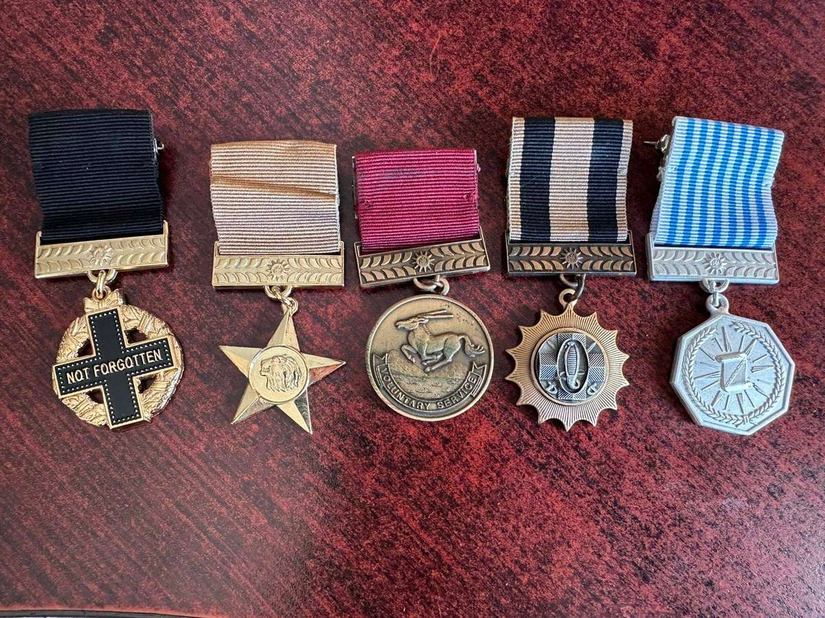 Following Namibian police medals. Full size all numbered 0007 (2003)Medals of honour,campaign,reserv