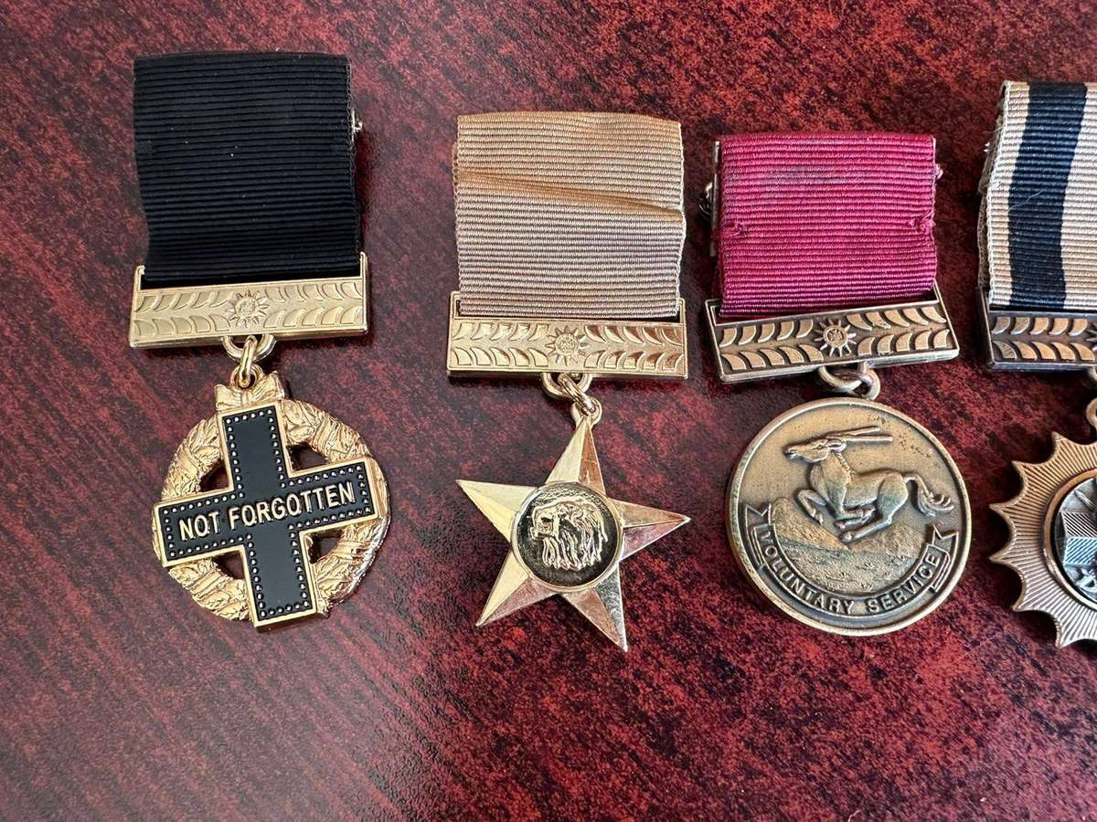 Following Namibian police medals. Full size all numbered 0007 (2003)Medals of honour,campaign,reserv