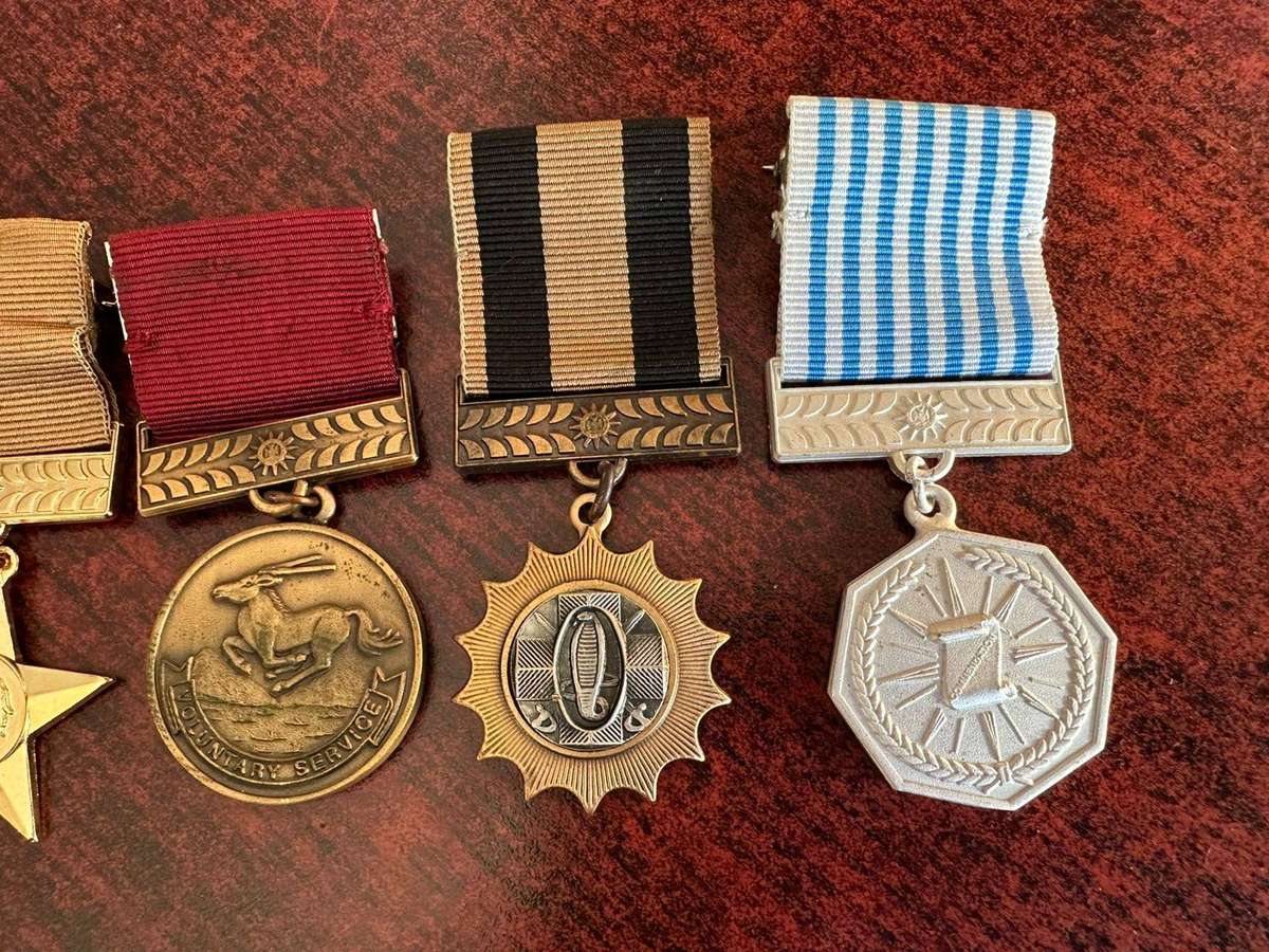 Following Namibian police medals. Full size all numbered 0007 (2003)Medals of honour,campaign,reserv
