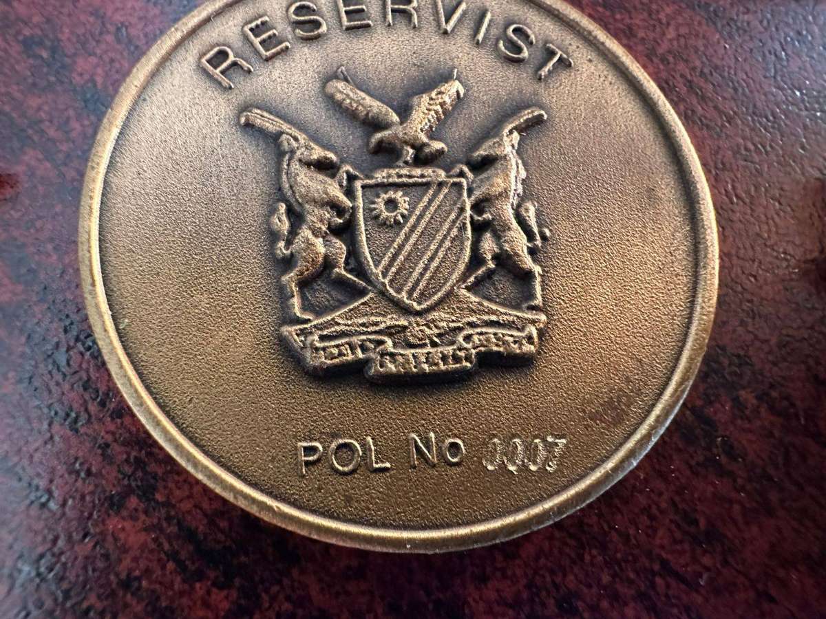 Following Namibian police medals. Full size all numbered 0007 (2003)Medals of honour,campaign,reserv