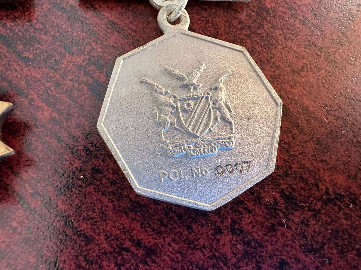 Following Namibian police medals. Full size all numbered 0007 (2003)Medals of honour,campaign,reserv