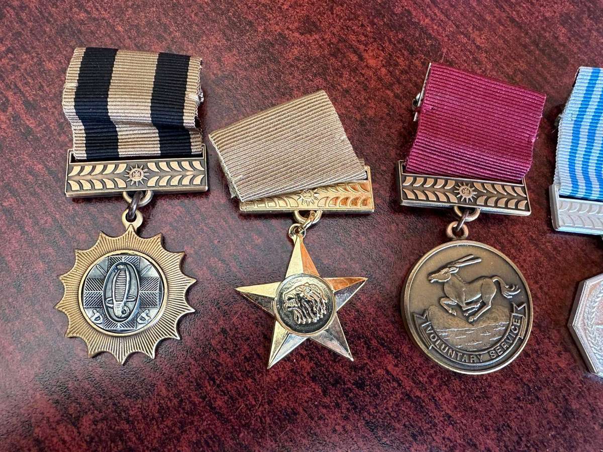 Following Namibian police medals,full size, all numbered 0006(2003)Sold as a set. The following woun