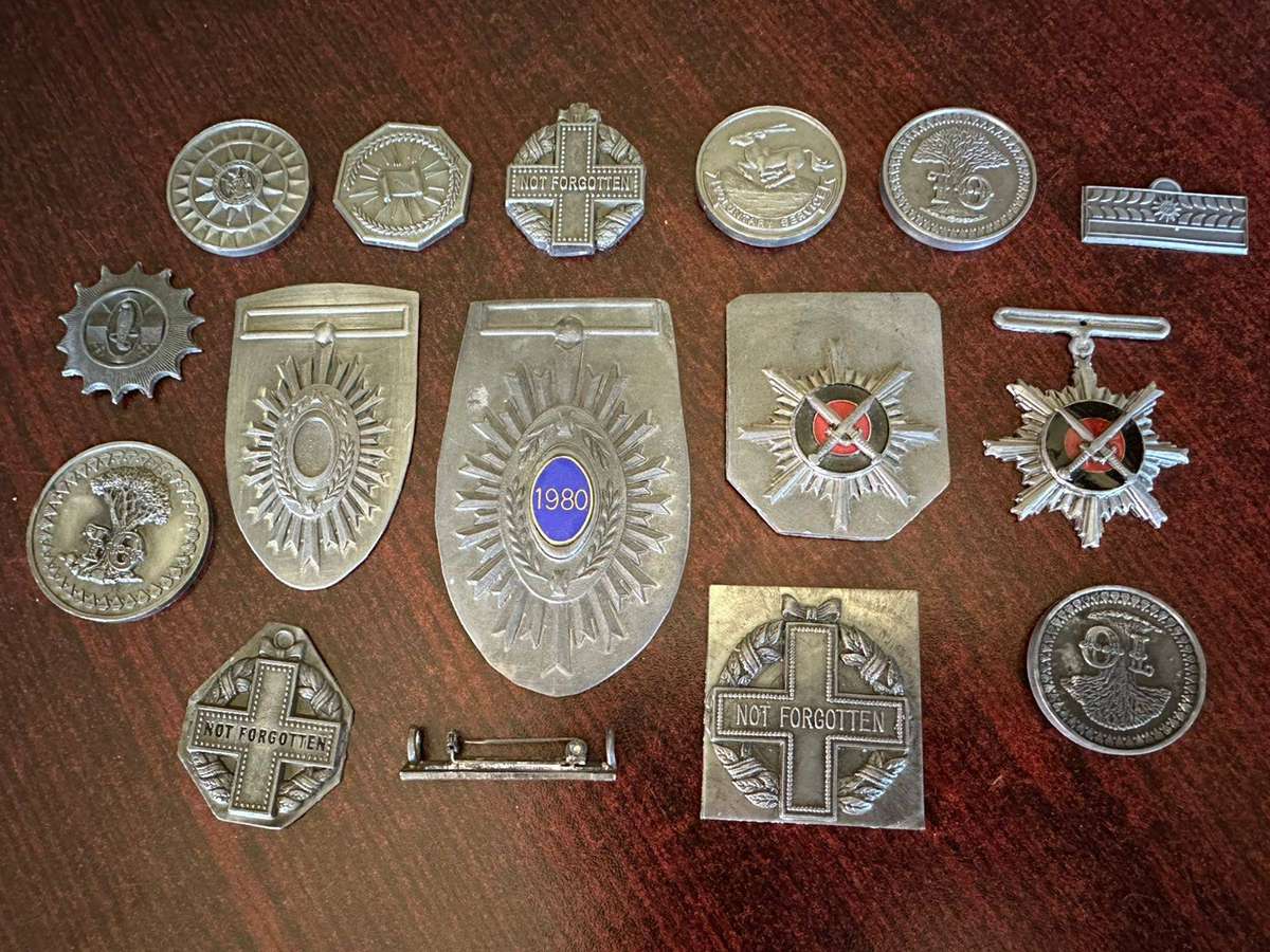 Original Molds and samples for SWA and Namibian medals and orders.