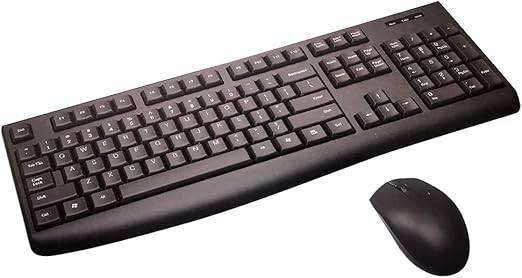 LekkerMotion KM220 Wireless Keyboard and Mouse Combo - Black