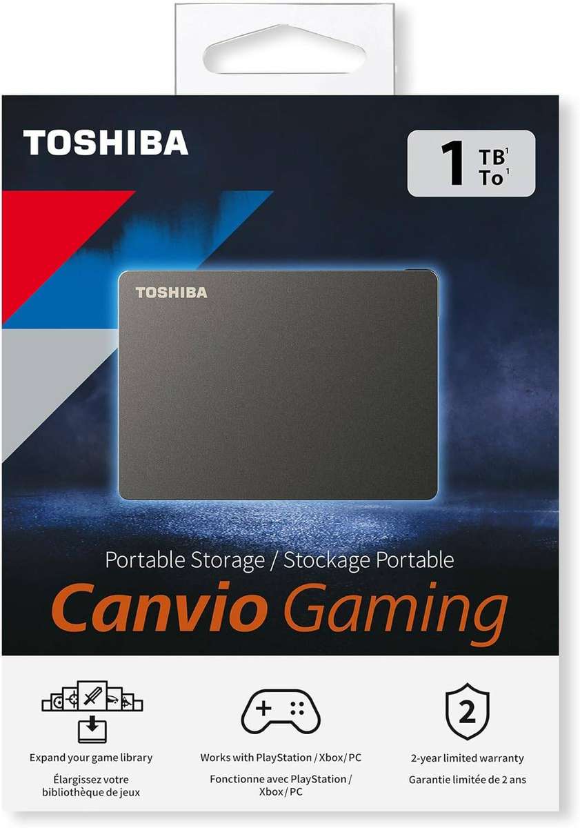 Toshiba Canvio Gaming 1TB Portable External Hard Drive **PLAYSTATION | XBOX | PC**