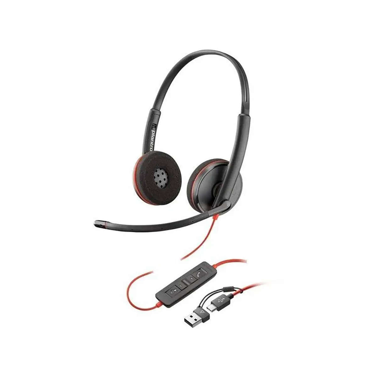 HP Poly Blackwire 3220 Dual Ear USB-C Wired Black Headset (Unboxed Deal)
