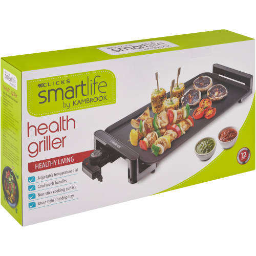 Kambrook Smartlife Health Grill - Non-Stick, Compact & Healthy Cooking