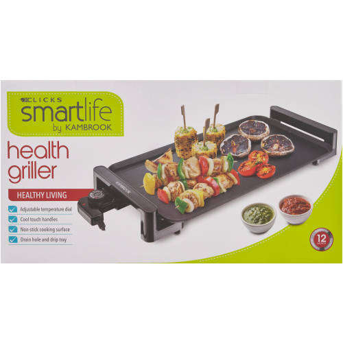 Kambrook Smartlife Health Grill - Non-Stick, Compact & Healthy Cooking