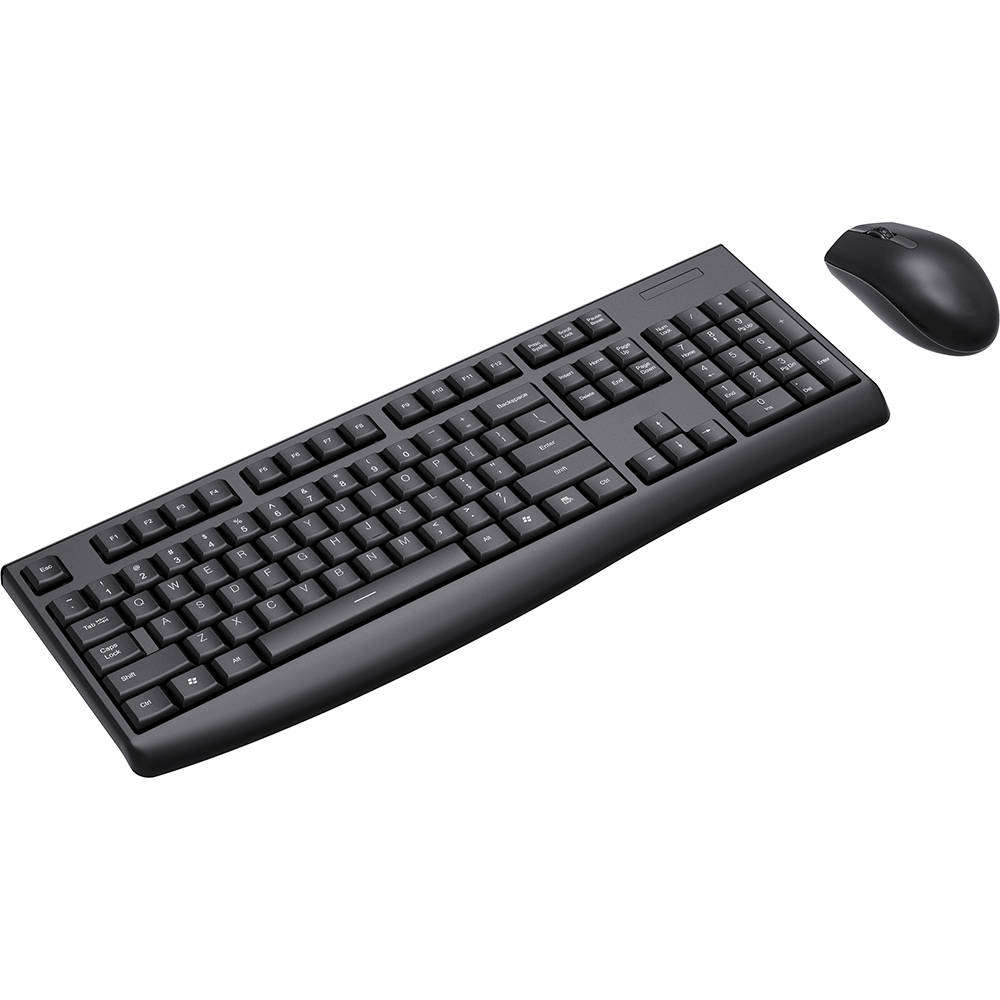 LekkerMotion KM220 Wireless Keyboard and Mouse Combo - Black