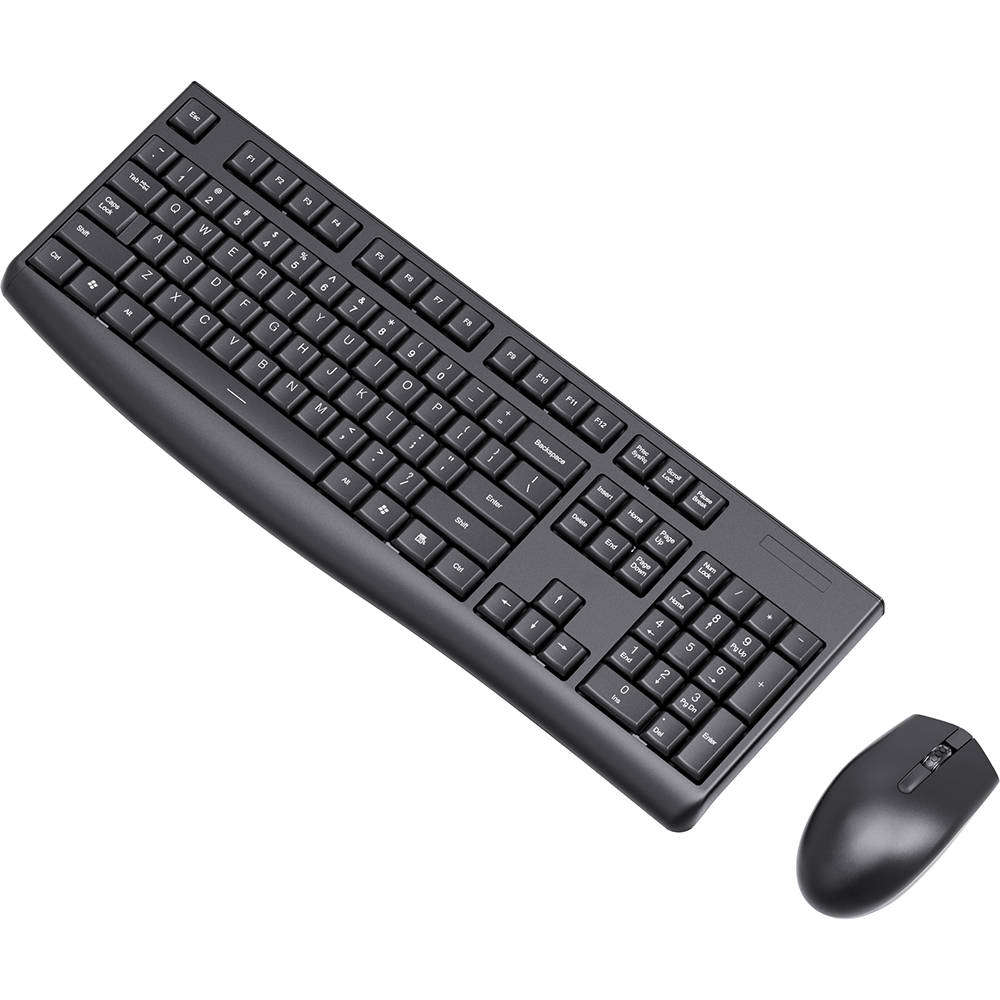 LekkerMotion KM220 Wireless Keyboard and Mouse Combo - Black