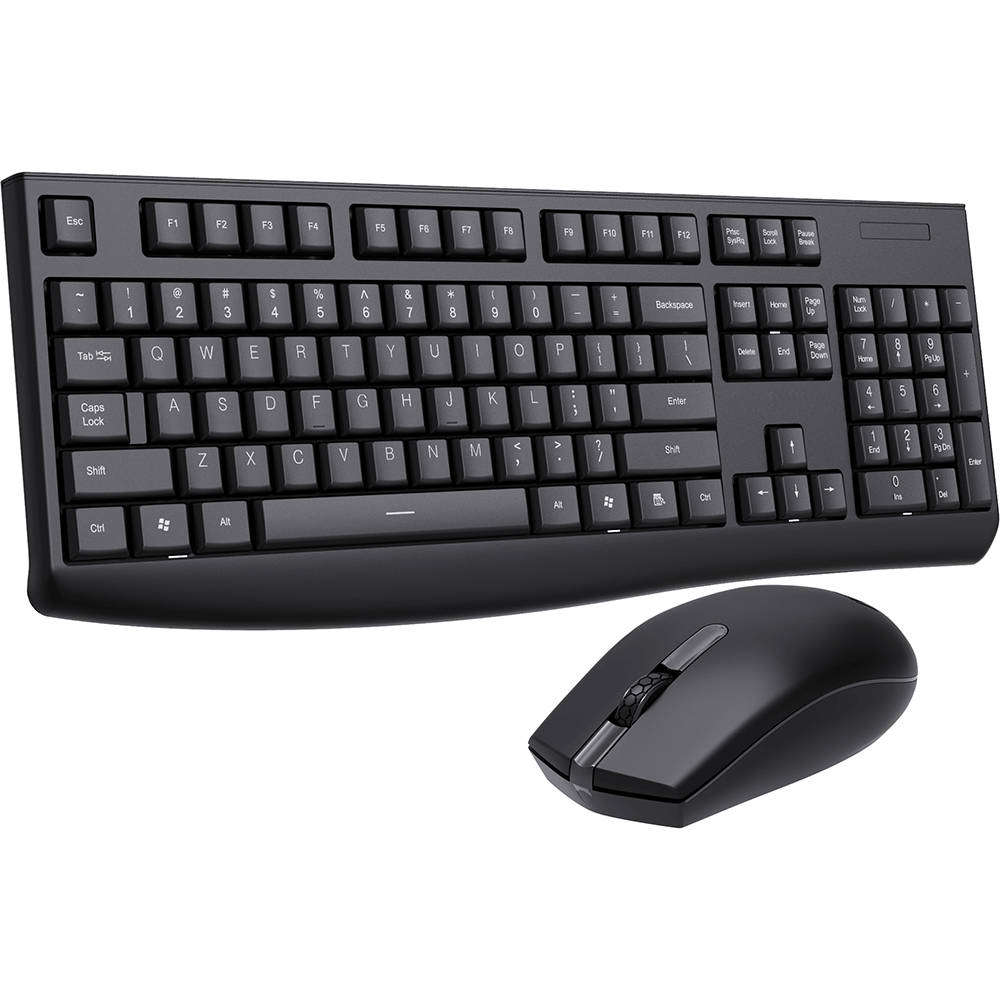 LekkerMotion KM220 Wireless Keyboard and Mouse Combo - Black