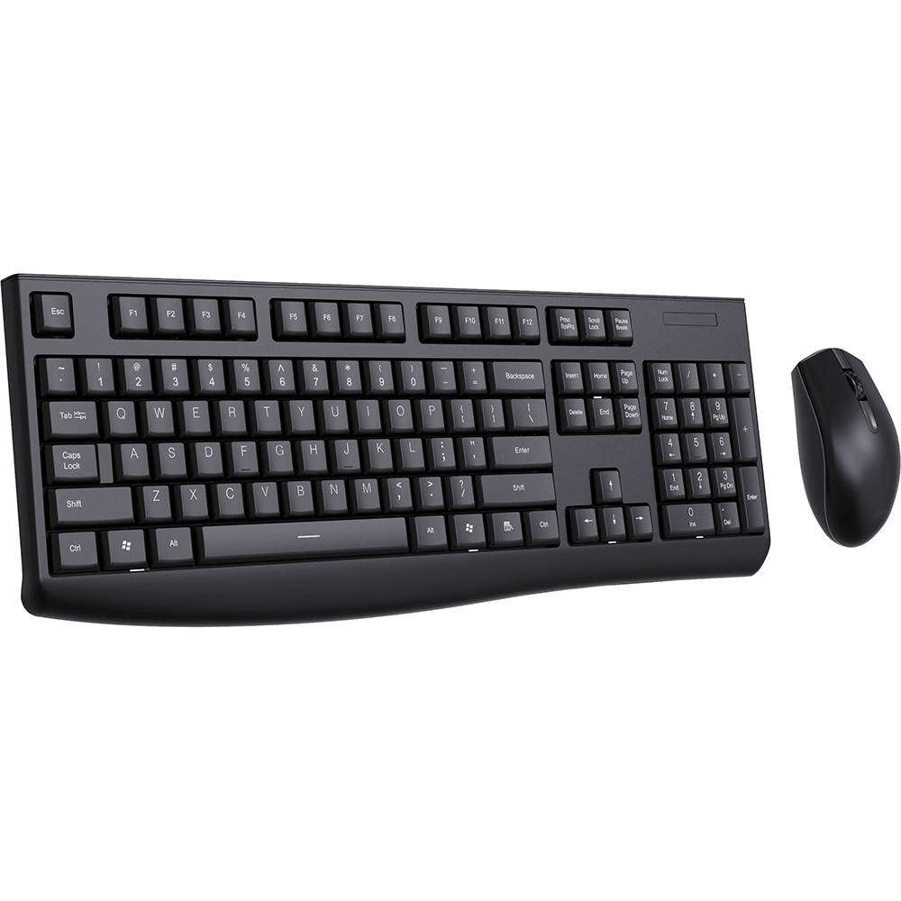 LekkerMotion KM220 Wireless Keyboard and Mouse Combo - Black