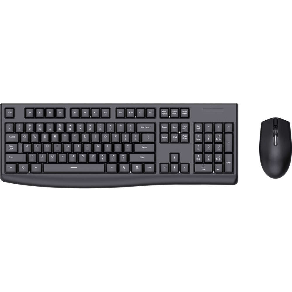 LekkerMotion KM220 Wireless Keyboard and Mouse Combo - Black