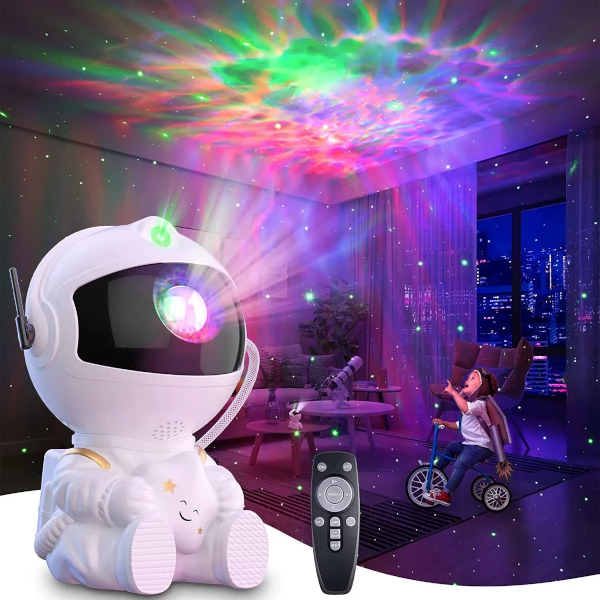 Astronaut Galaxy Projector Starry Night Light Projector | Astronaut Light Projector + Nebula Timer