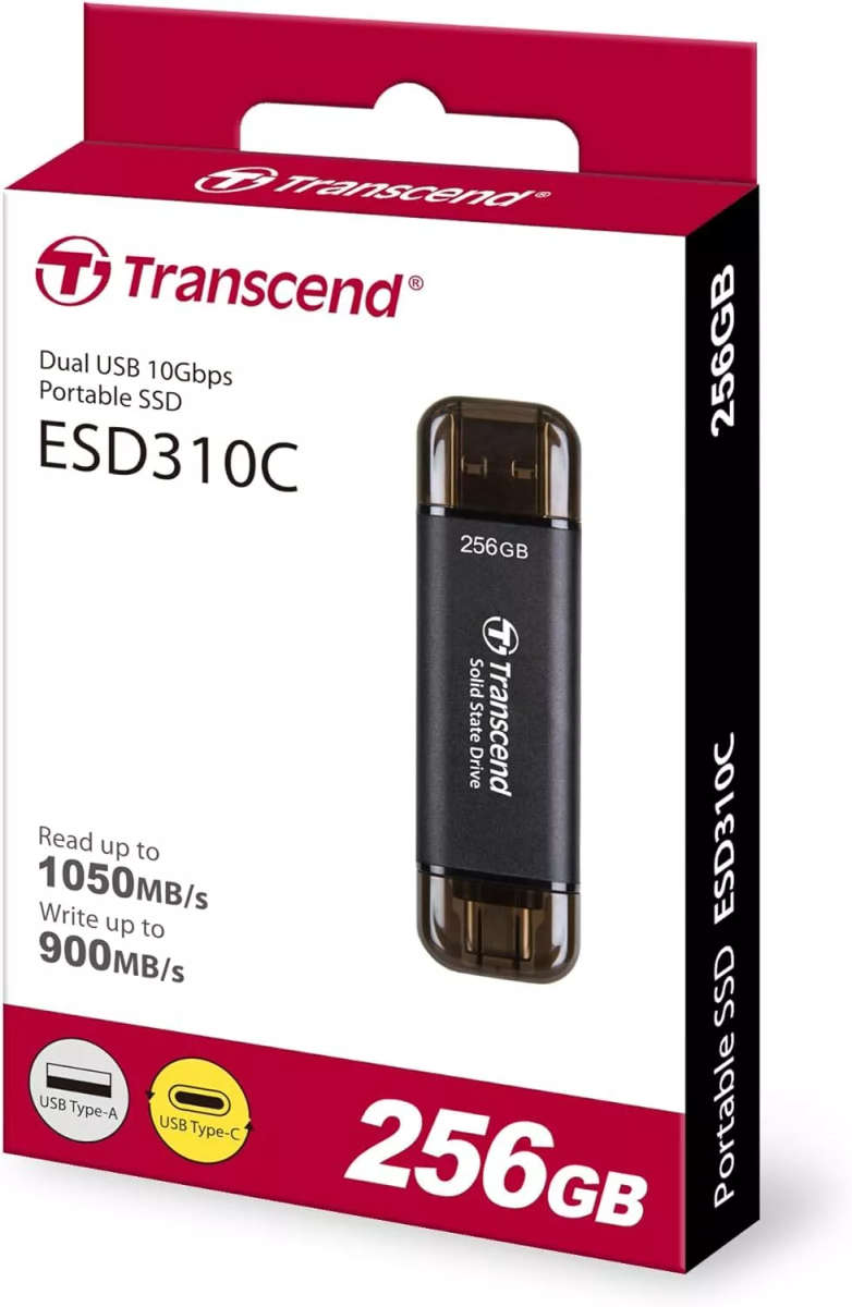 Transcend ESD310 256GB USB 3.2 Gen 2 External SSD TS256GESD310C