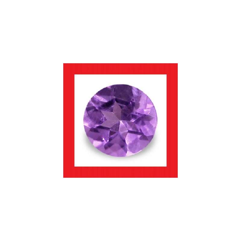 Amethyst [Uruguay] - Pair Of Faceted Round Shape - Each +/-0.10cts