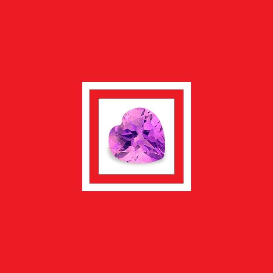 Amethyst [Uruguay] - Faceted Heart Shape - 0.46cts