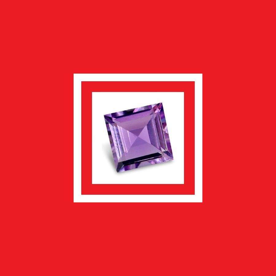 Amethyst [Bolivia] - Faceted Square Shape - 0.15cts