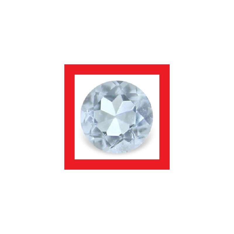 Aquamarine [Africa] - Faceted Round Shape - 0.17cts
