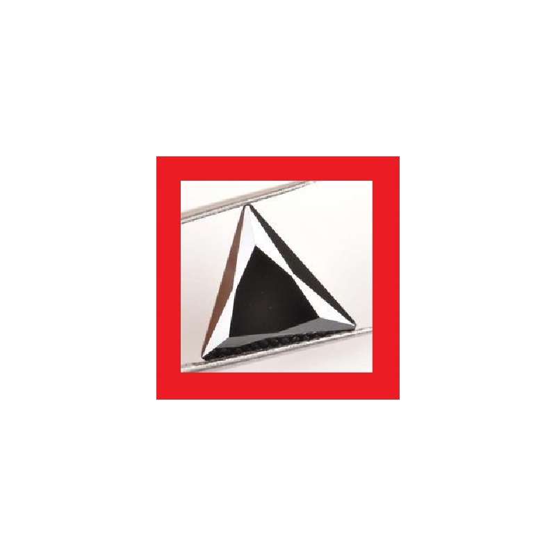 Cubic Zirconium - Faceted Triangle Shape - 0.36cts To 0.50cts - Parcel Of Five