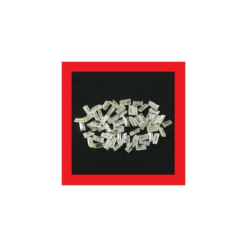 Diamond - Faceted Rectangle Shape - +/-0.0925cts