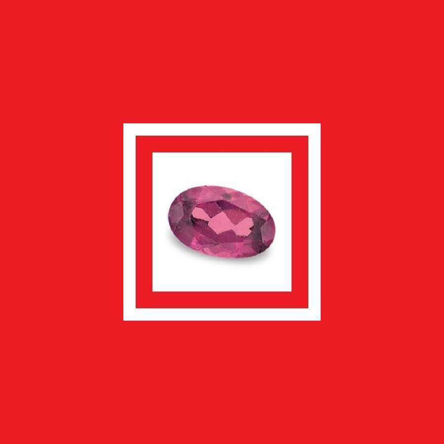 Garnet [Rhodolite] - Faceted Oval Shape - 0.265cts